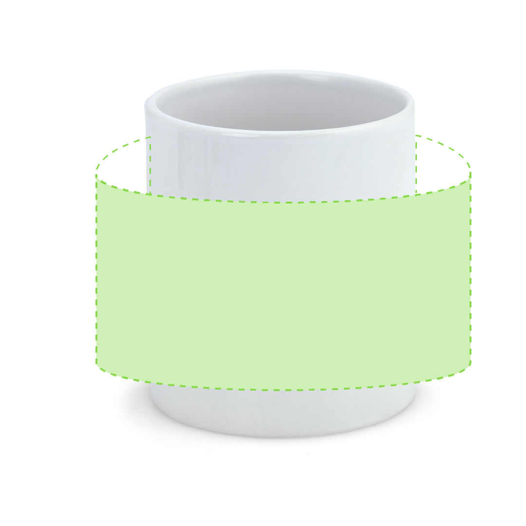 Zona de marcaje: Centrado alrededor de la taza