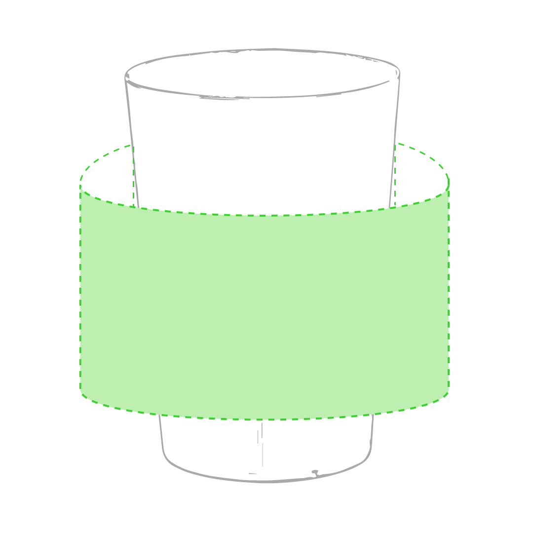 Zona de marcaje: Alrededor del vaso