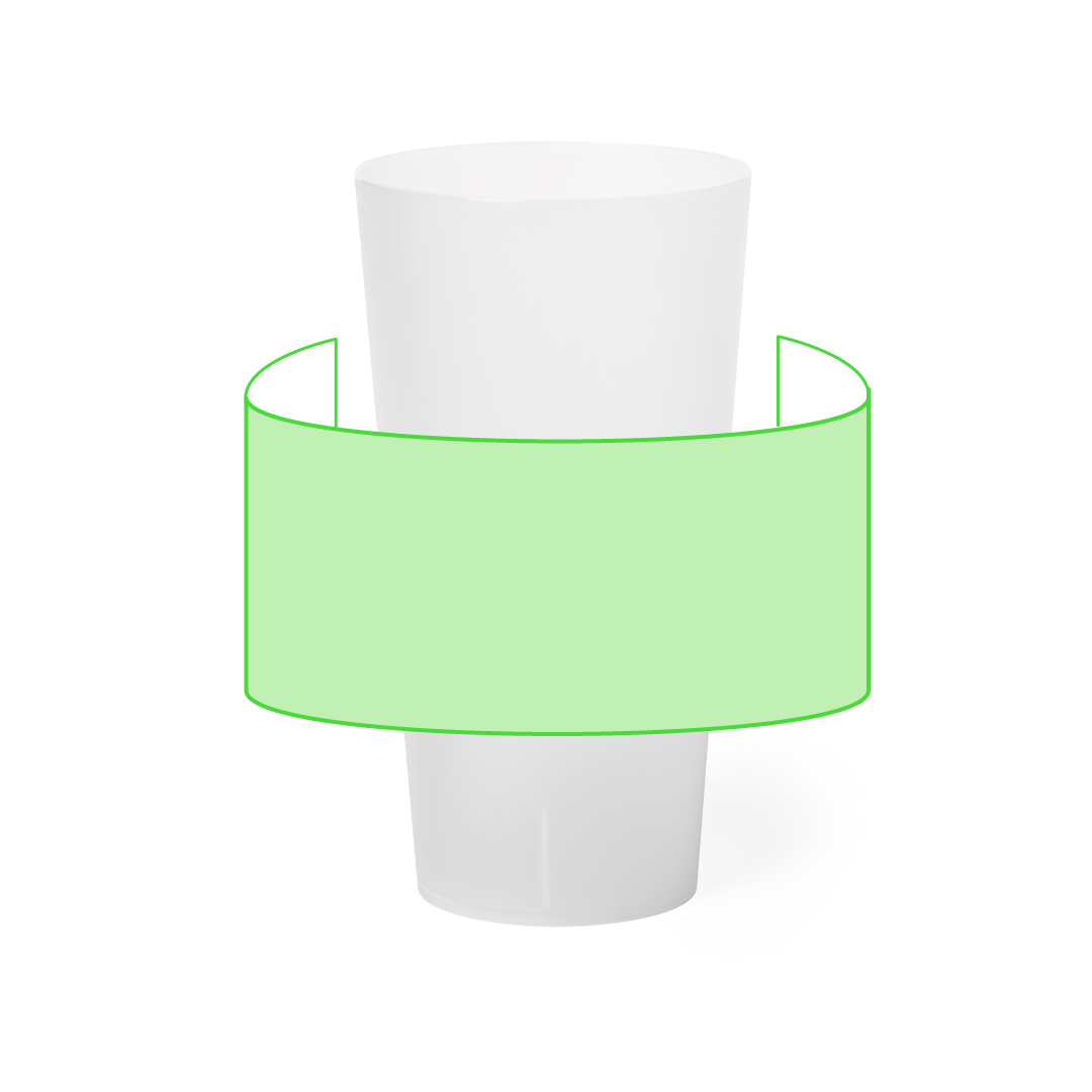 Zona de marcaje: Alrededor del vaso