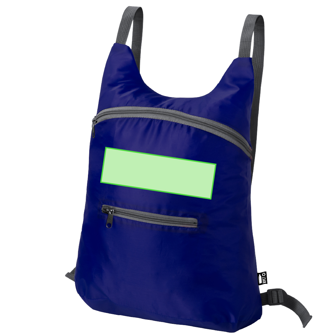 Zona de marcaje: En el frontal de la mochila