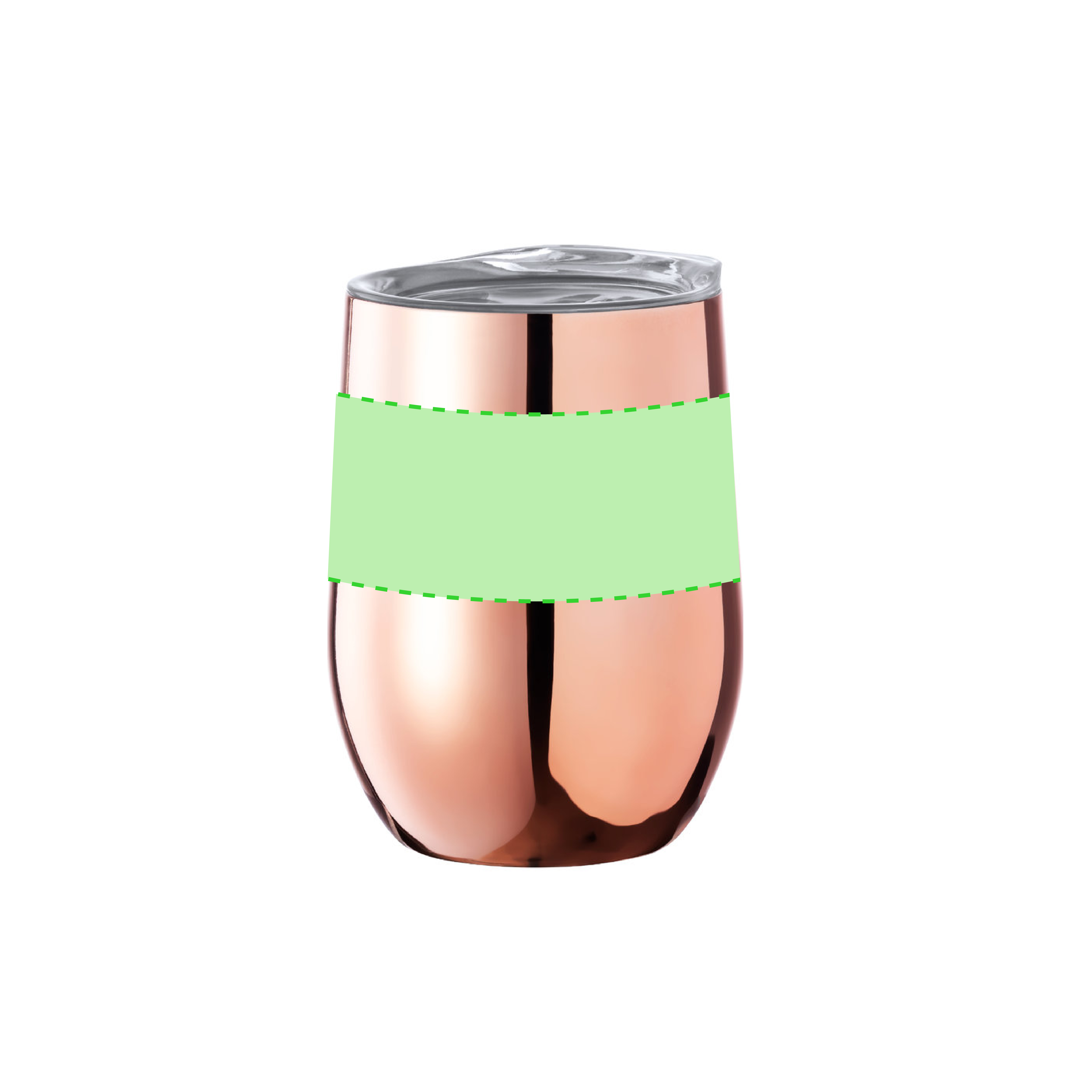 Zona de marcaje: Alrededor del vaso