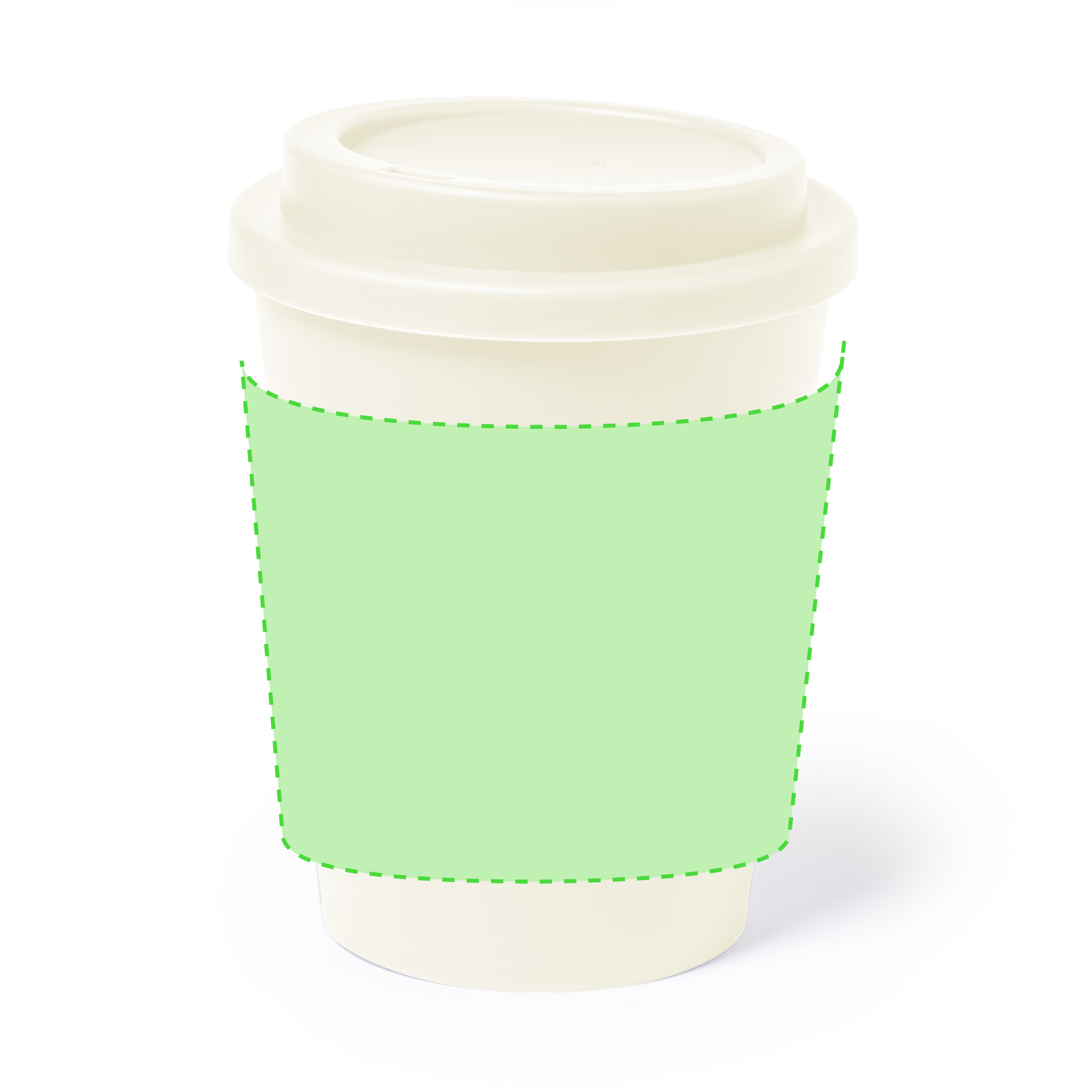 Zona de marcaje: Alrededor del vaso